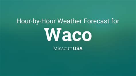 waco weather hourly